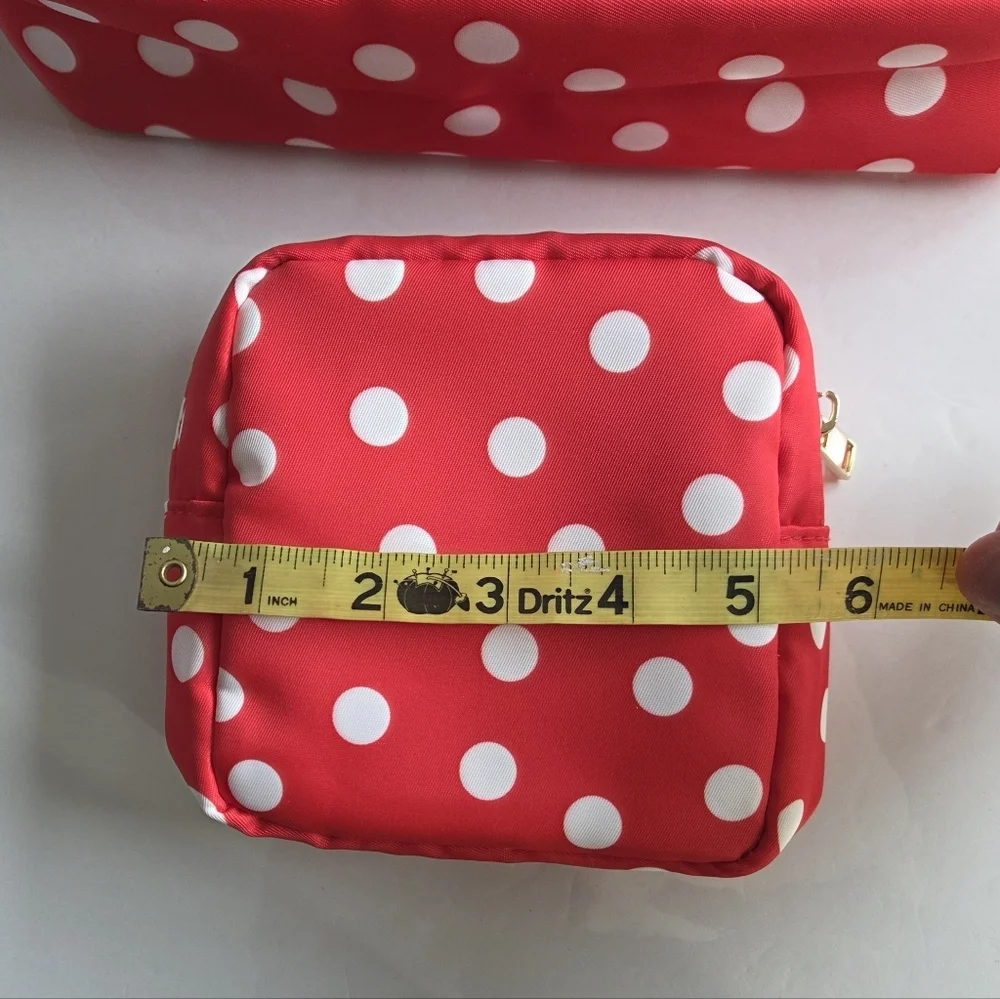 Red Polka Dot Cosmetic Bags